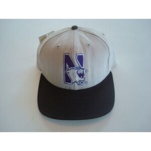 NORTHWESTERN WILDCATS PRO - LINE   RARE NEW SCRIPT STRAPBACK HAT CAP VINTAGE EE4
